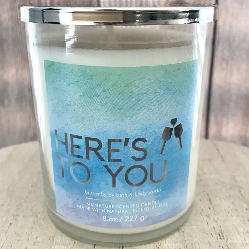 🆕30+ Hrs Here’s to You Butterfly Single Wick Candle - Picture 2 of 3